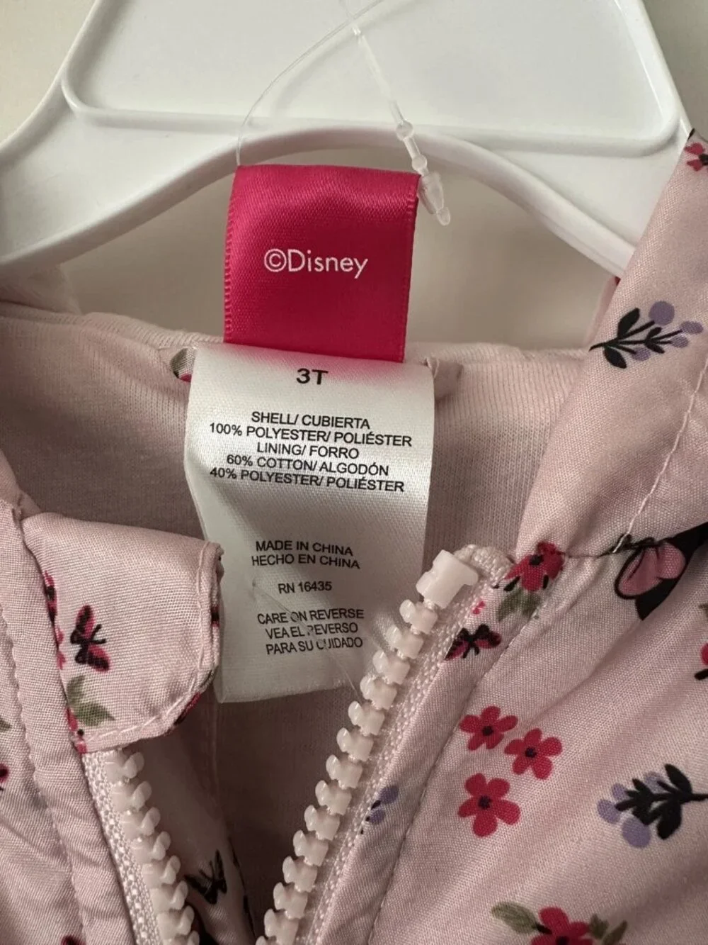 Disney Jr. Minnie Mouse Hooded Jacket – Girls Size 3T – NWT